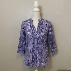 Roberta Roller Rabbit Purple White Printed Tunic